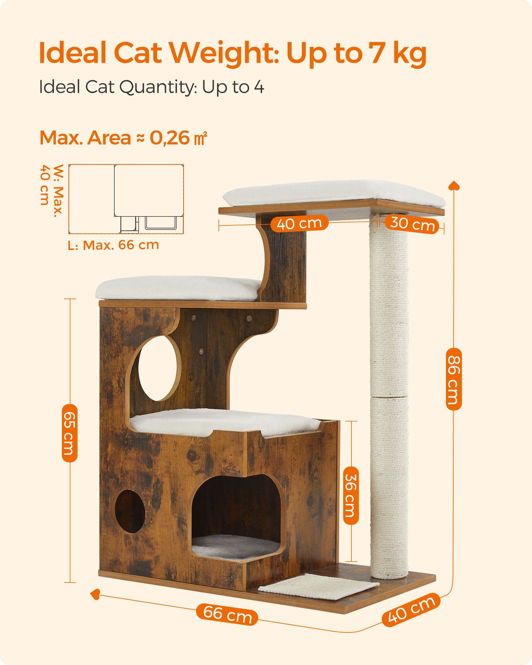 3 Beds Cat Tree