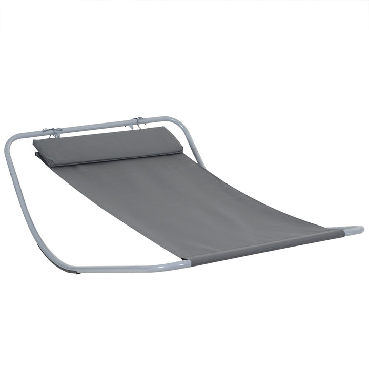 Outsunny Single Rocking Bed Hammock-Grey