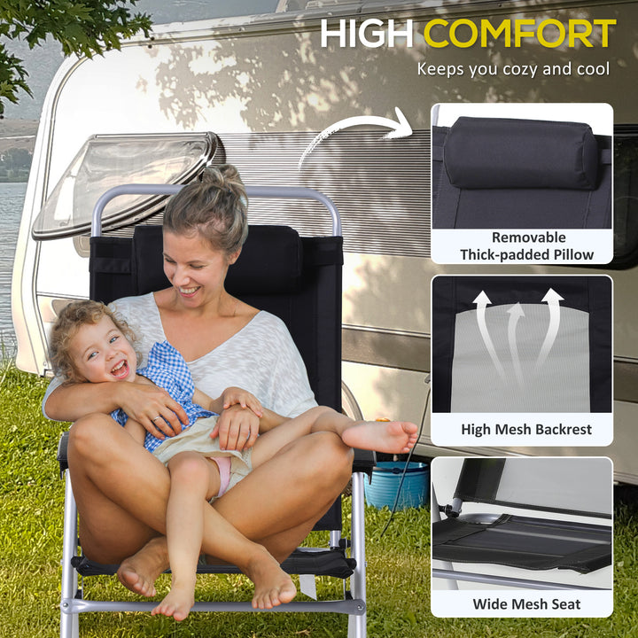 Camping Table and Chairs Set, Backpacking Chairs w/ Table