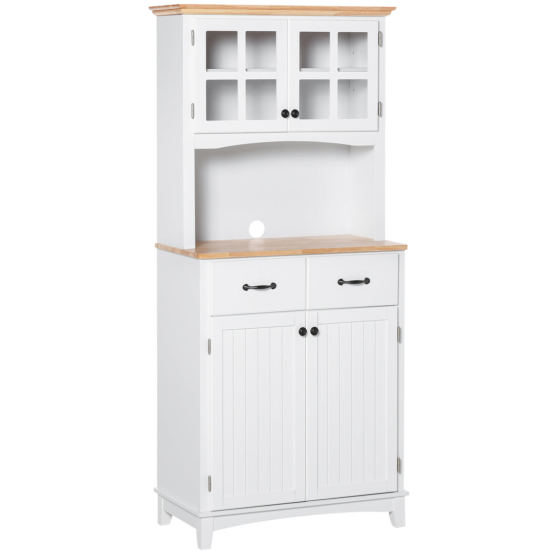 Freestanding Kitchen Cupboard, Kitchen Storage Cabinet - White