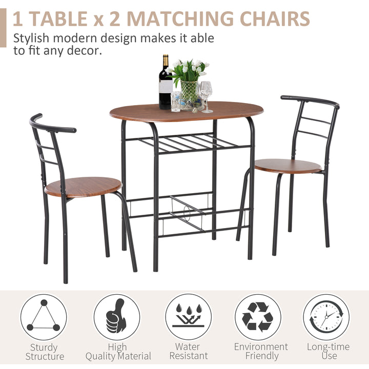 MDF 2 Person Dining Table Set 2-Seater Bar Stool and Table Set