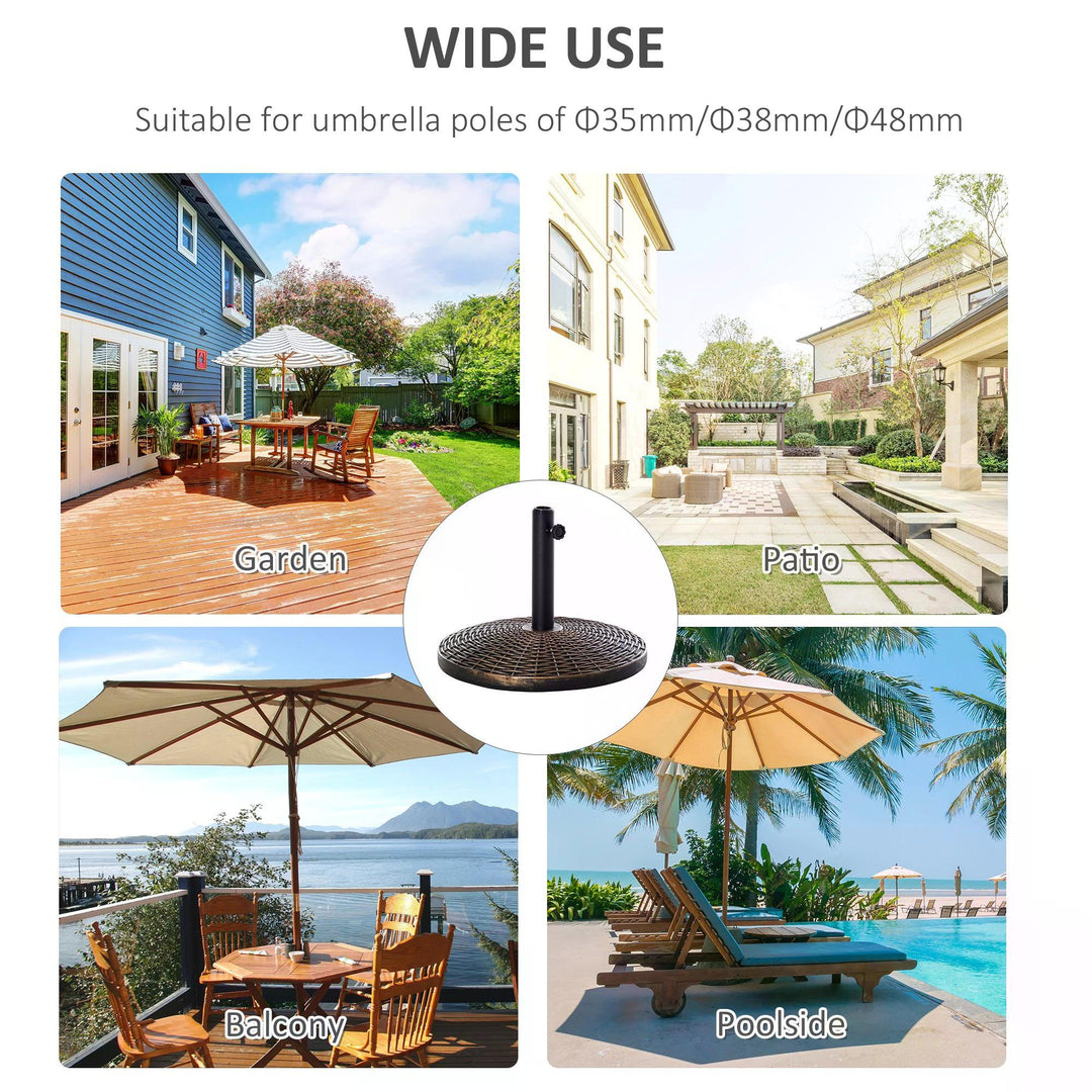 Patio Weighted Umbrella Base Parasol Holder Outdoor Stand 25kg