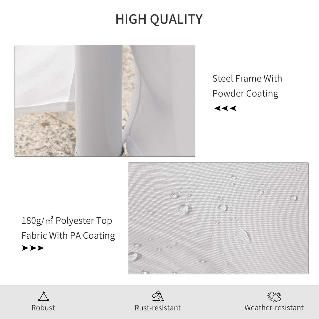 8.9x6.5 m Waterproof Marquee Canopy-White