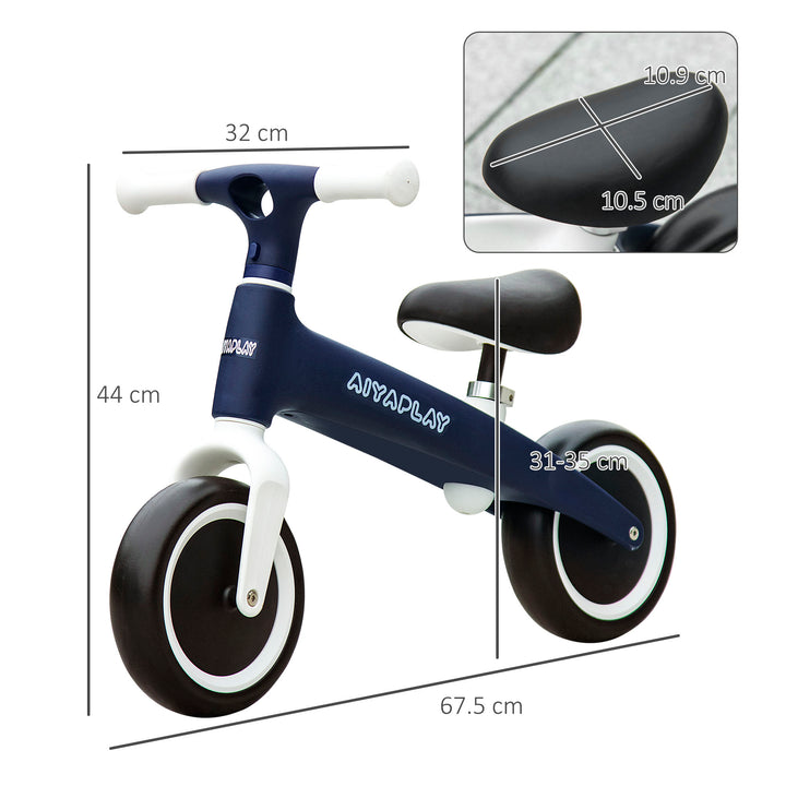 Balance Bike with Adjustable Seat for 1.5 - 3 Years Old - Blue