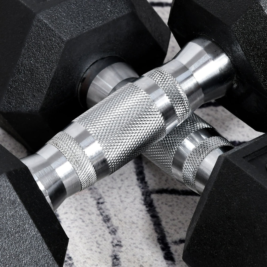 Hex Dumbbells Set Rubber Dumbbells Weight Lifting Equipment Fitness Home Gym