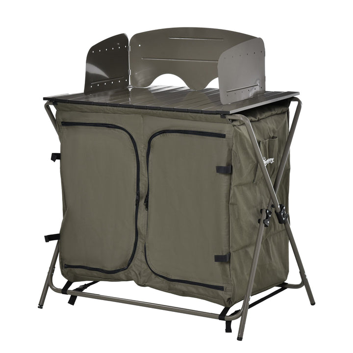 Camping Cupboard Foldable Camping Kitchen Storage Unit