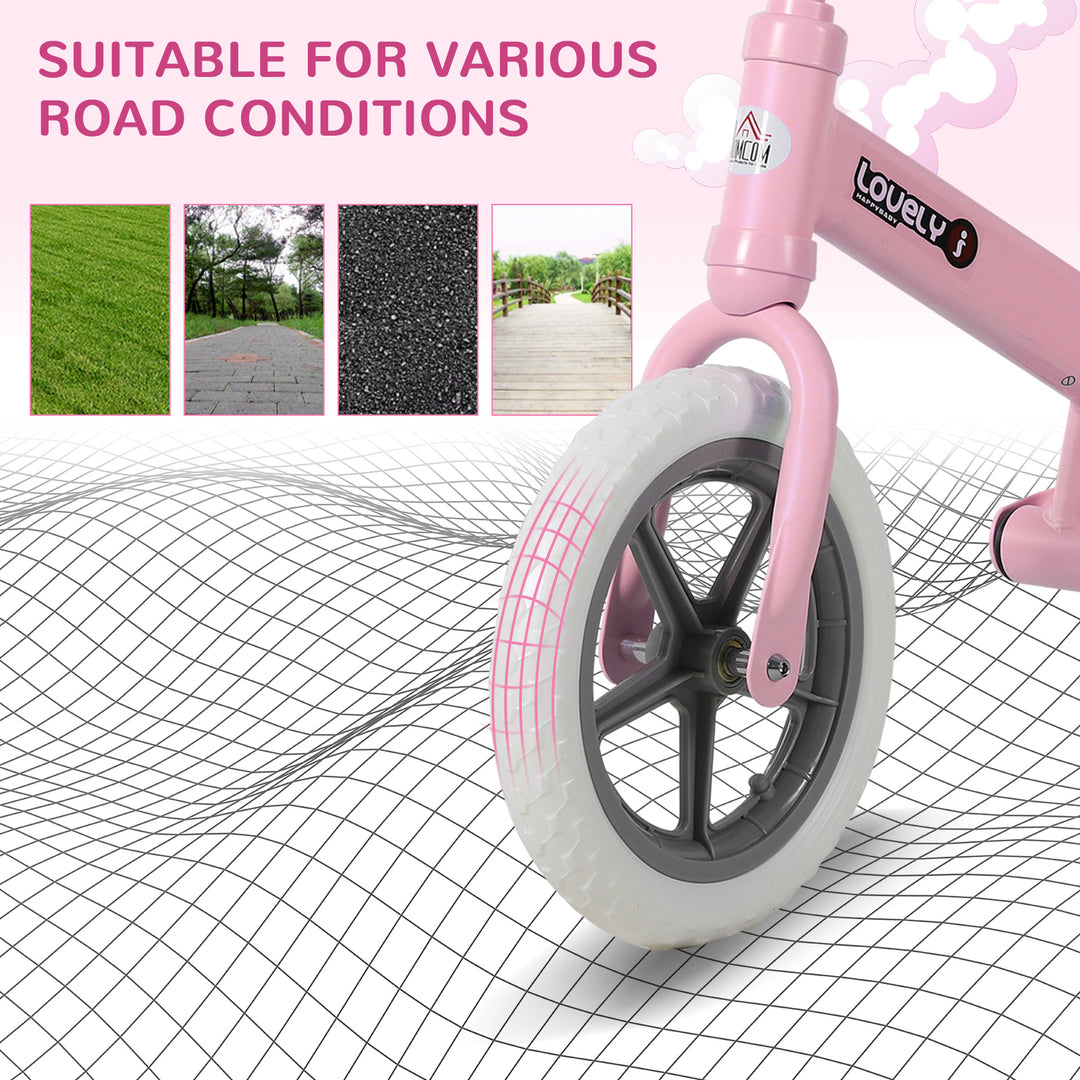 Toddler Balance Bike No Pedal Walk Training Pink