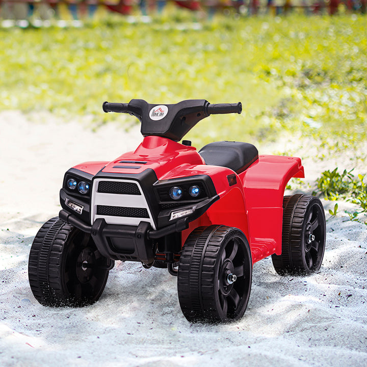 6 V Kids Ride on Cars Quad Bike for 18-36 months Black+Red