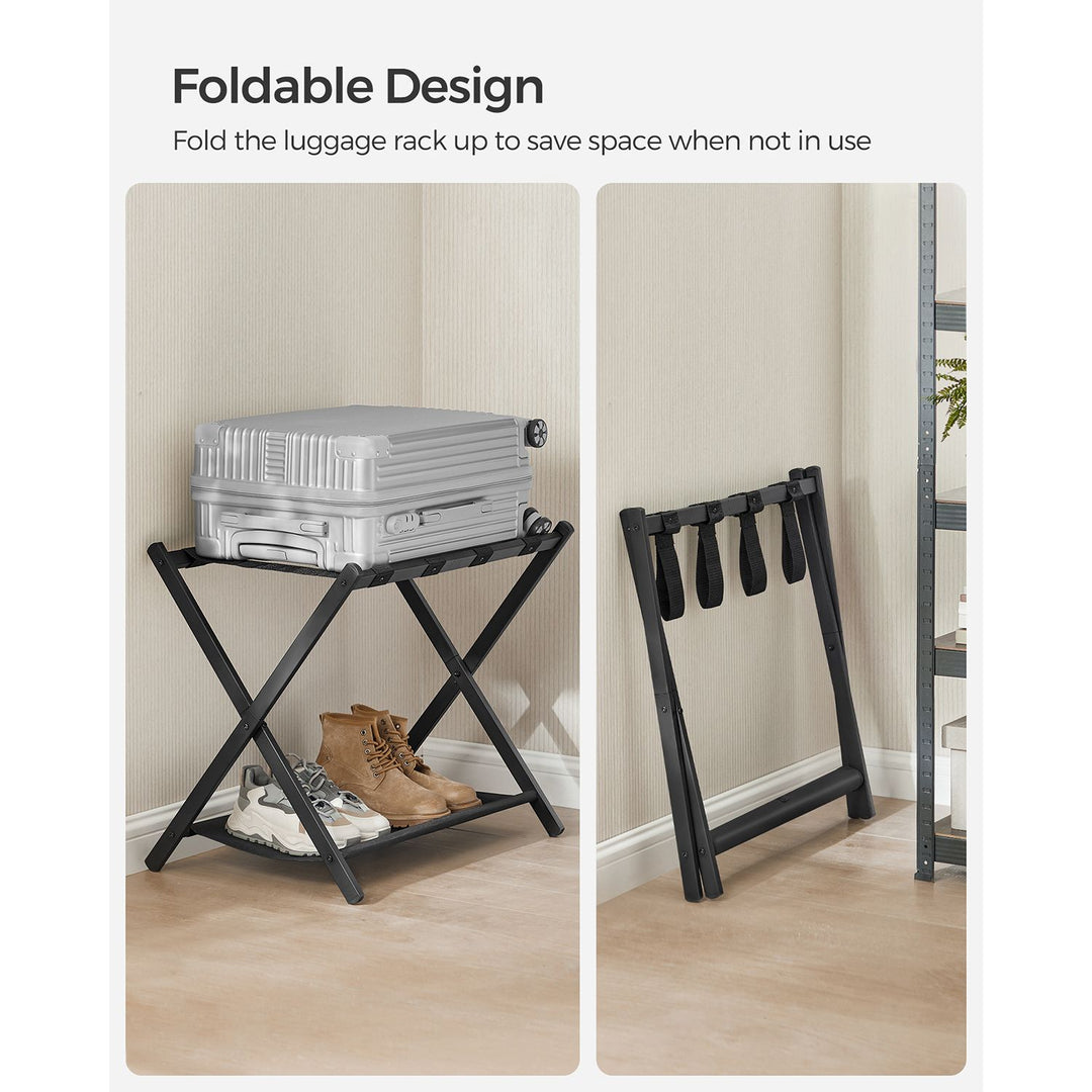 Luggage Racks for Guest Room, Set of 2 - Black