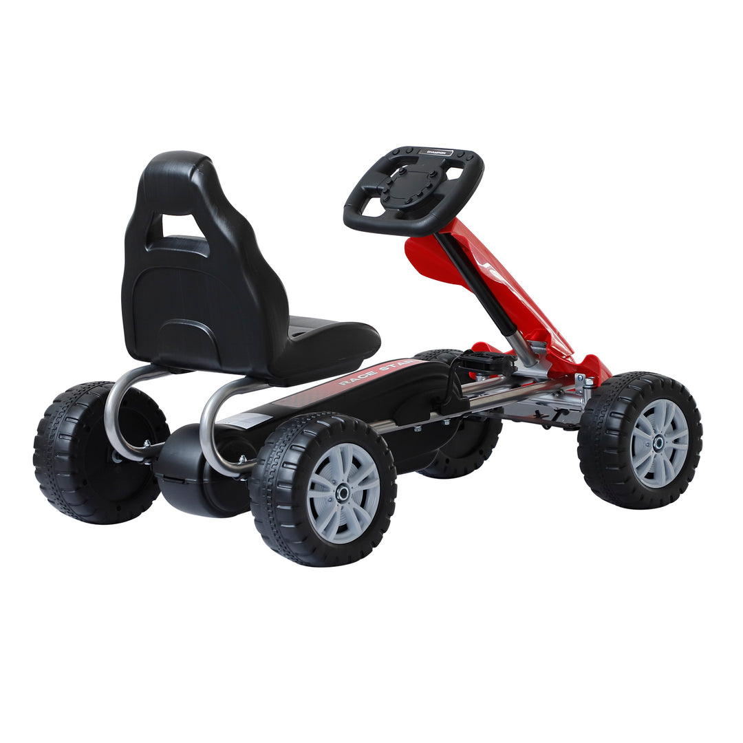 Kids Children Pedal Go Kart Ride On Car Toys Scooter Black &amp; Red