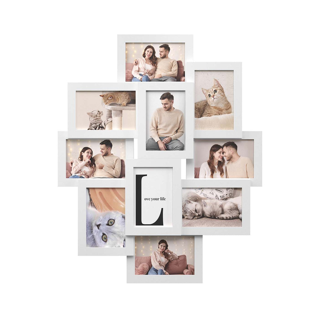 Photo Frame Collage, Wall-Mounted-White