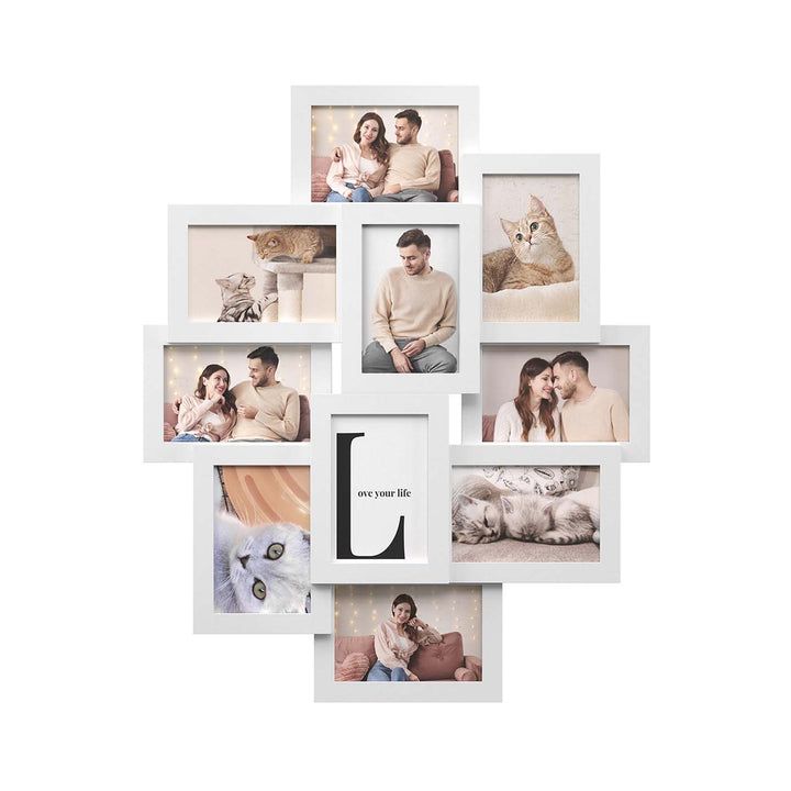 Photo Frame Collage, Wall-Mounted-White