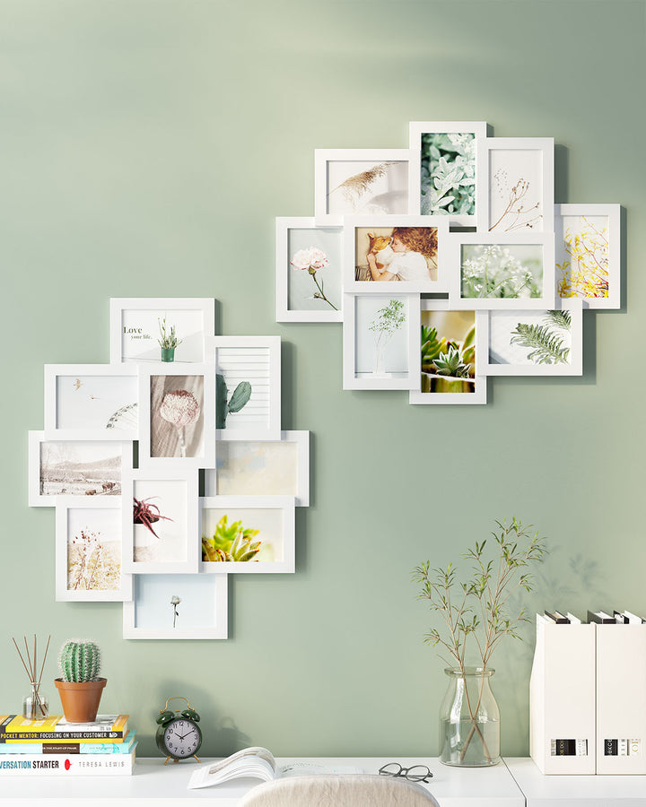 Photo Frame Collage, Wall-Mounted-White