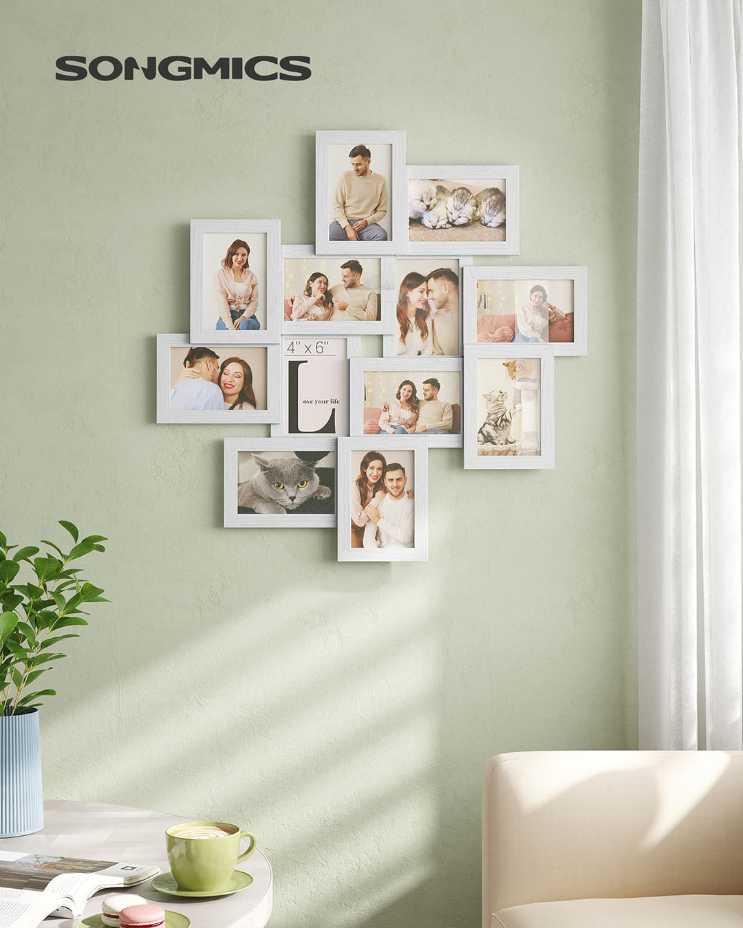 Picture Collage, Frame Wall-Mounted