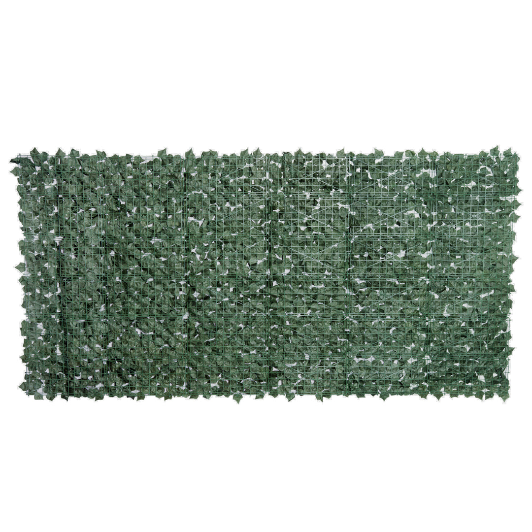 Artificial Leaf Screen Panel, 3x1.5 m-Dark Green