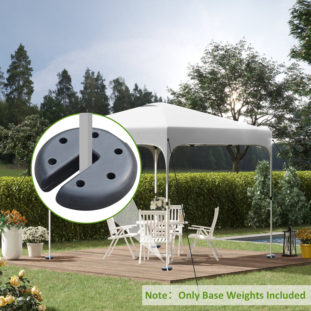 Outsunny Gazebo Weight Set of 4, Tent Weight Base Marquee Party Tent Canopy 8.8KG