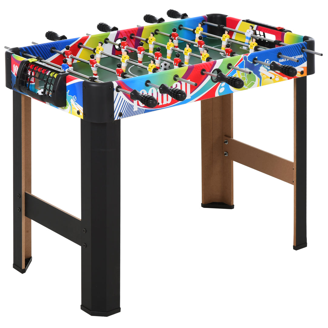 2.8ft Foosball Table Football Game Table Arcades Competition Sized for Indoor, Game Room, Bars