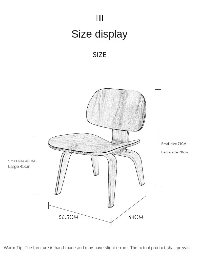 Japanese Plywood Simple Chair