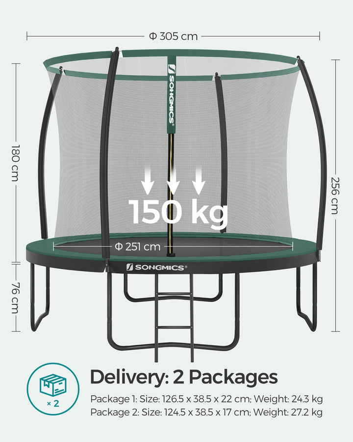 Trampoline with Safety Net Enclosure