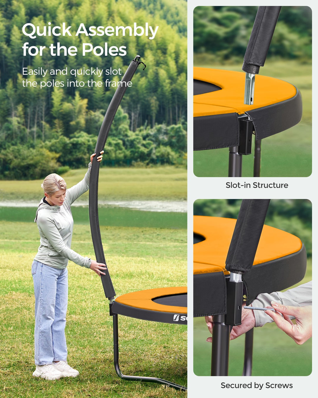 Trampoline with Safety Net Enclosure