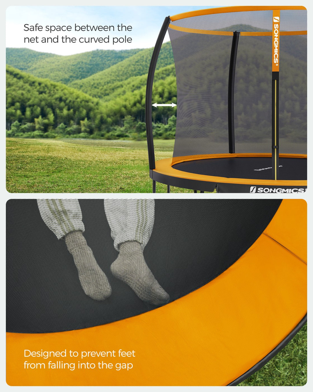 Trampoline with Safety Net Enclosure