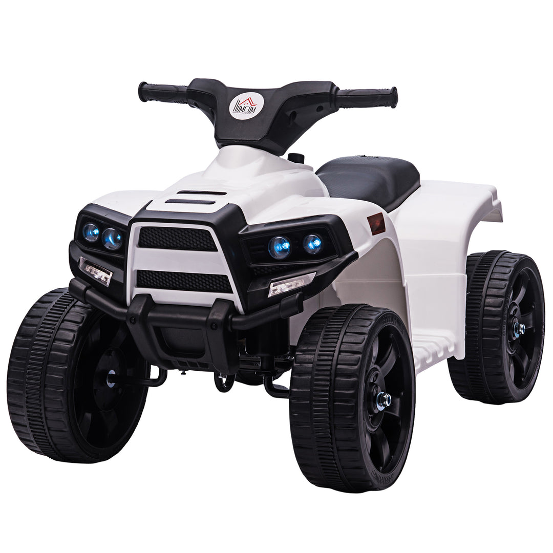 6 V Kids Ride on Cars Quad Bike for 18-36 months White+Black