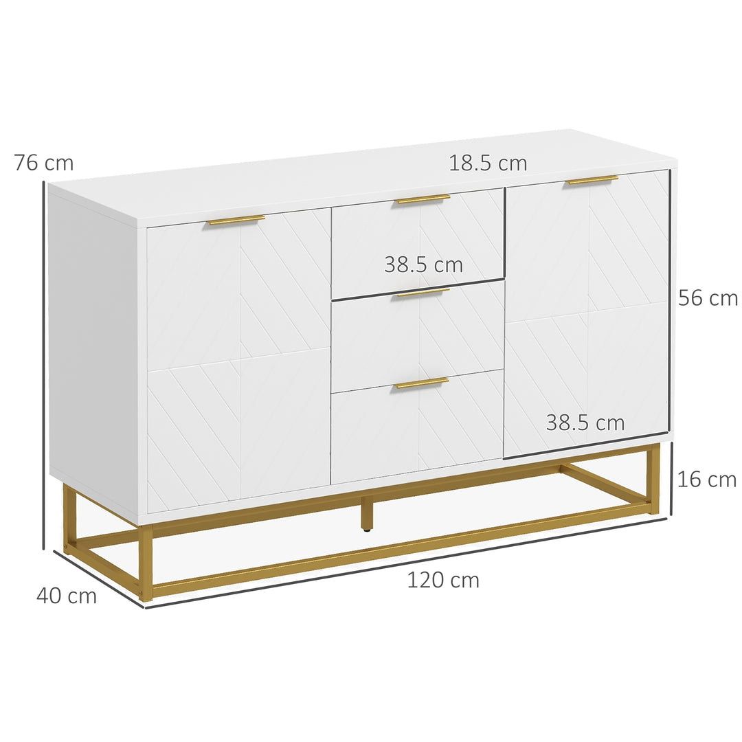 Modern Sideboard with 3 Drawers for Dining Room, Living Room