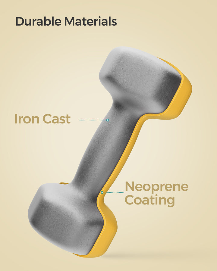Yellow Dumbbell Set