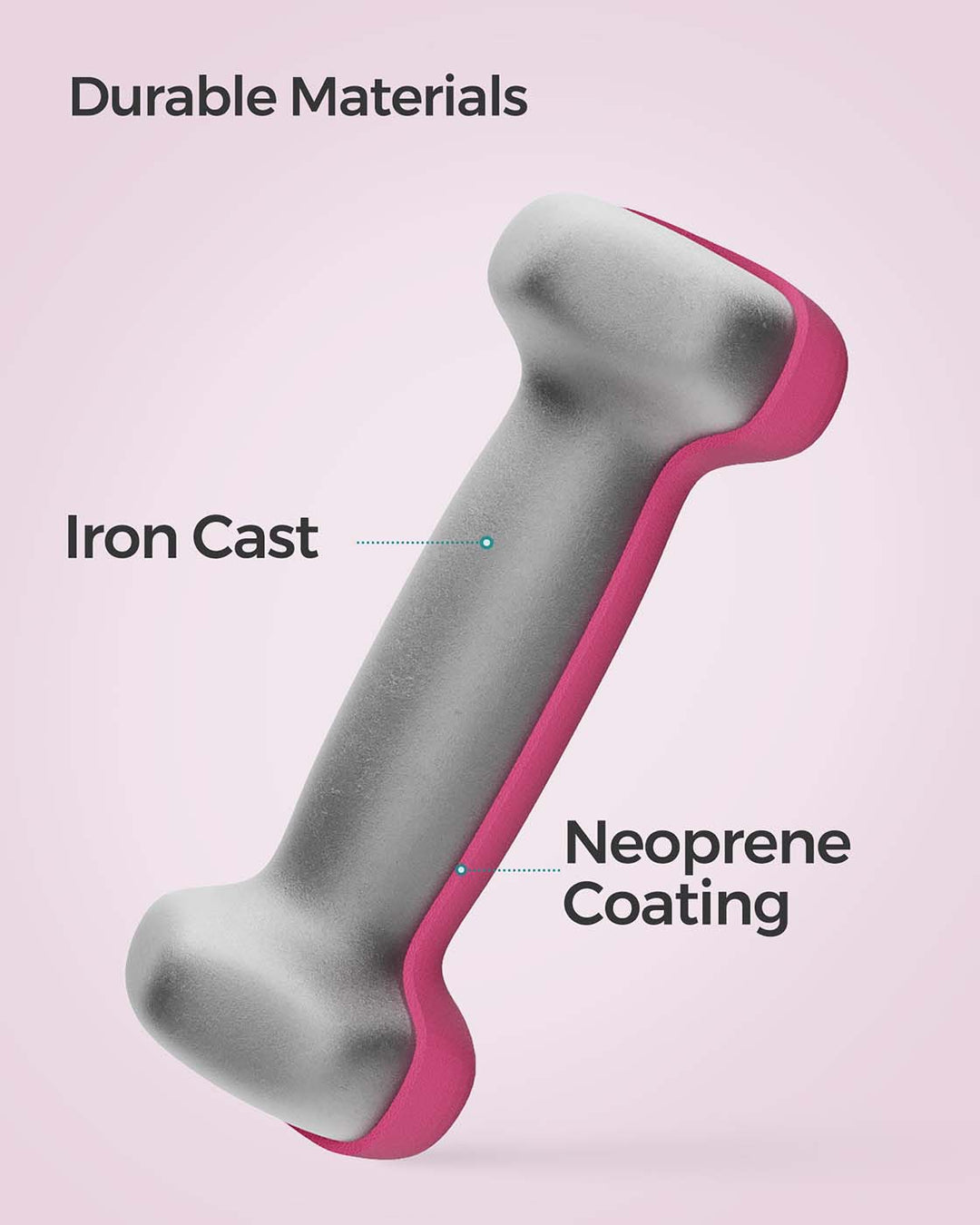 Double Pink Women Dumbbells
