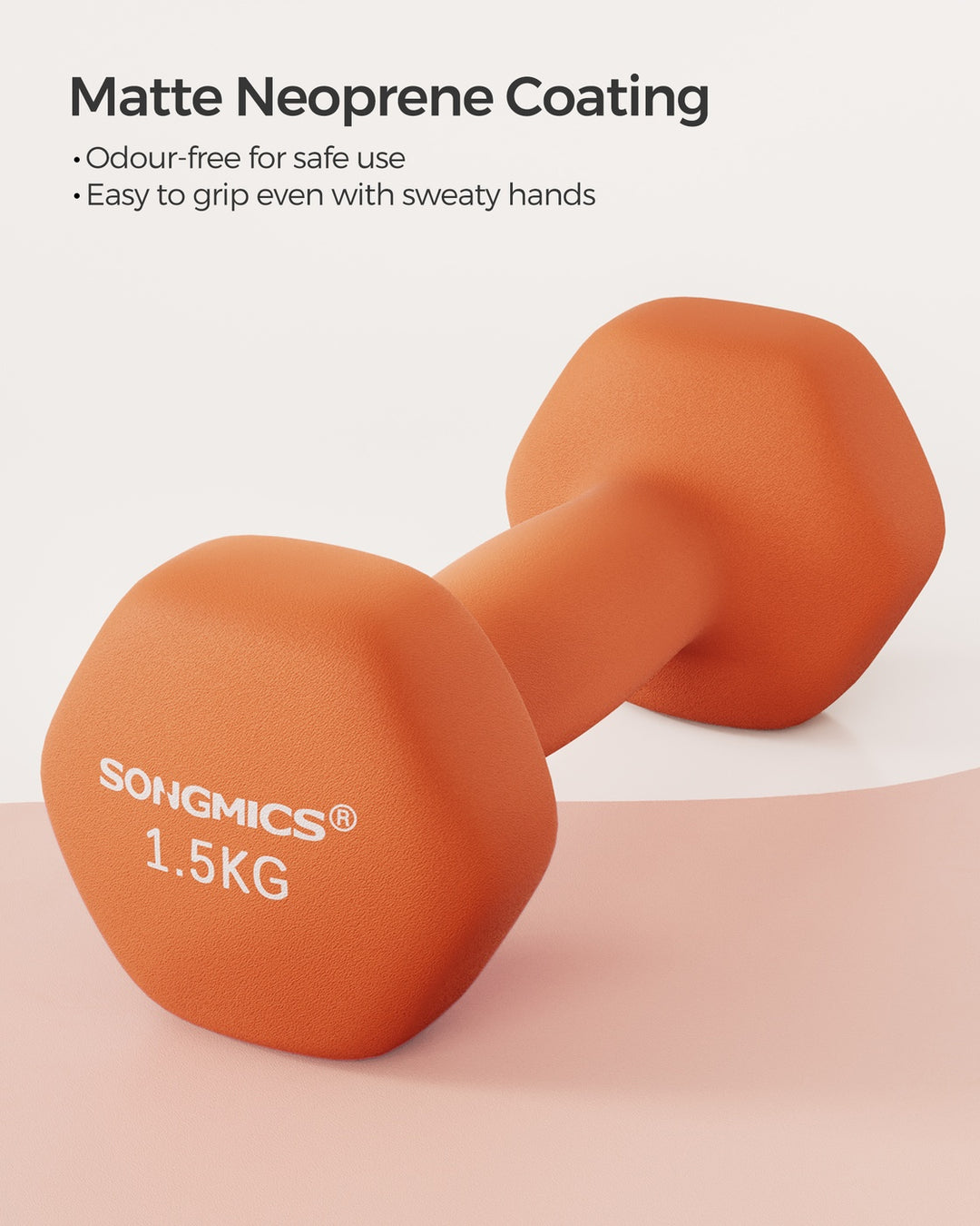 Orange Dumbbell Set