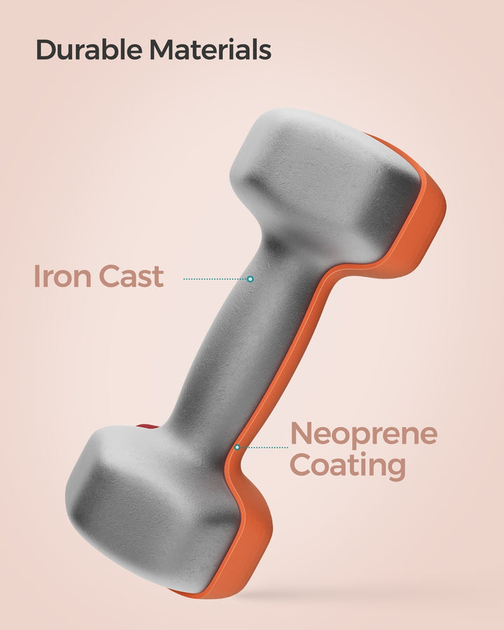 Orange Dumbbell Set