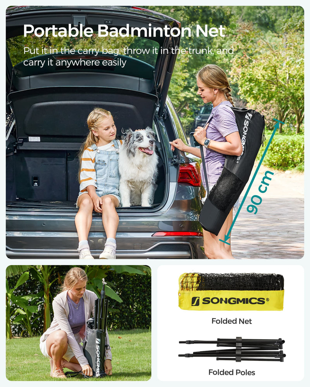 Yellow Badminton Net