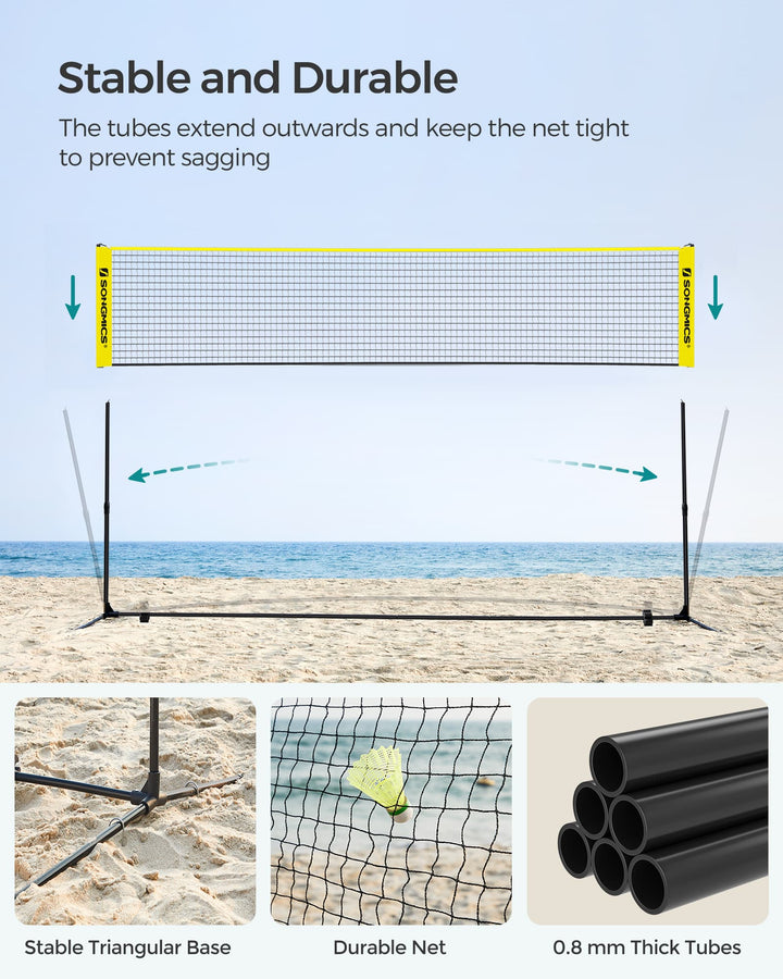 Yellow Badminton Net