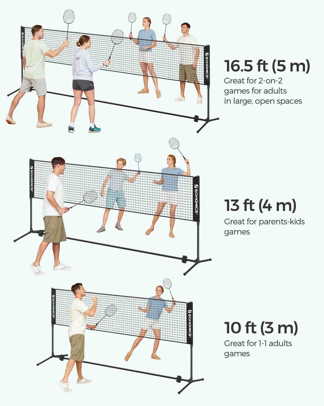 Portable Badminton Tennis Net