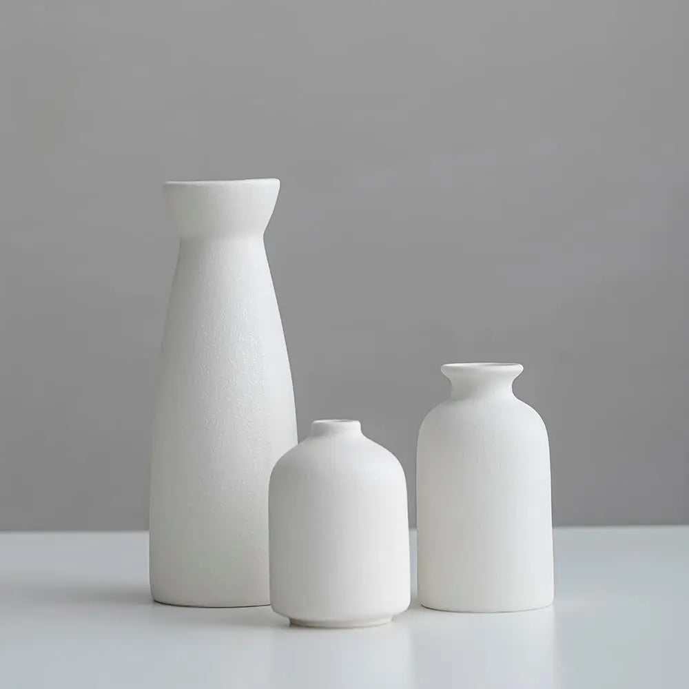 Modern Ceramic Vase Set of 3