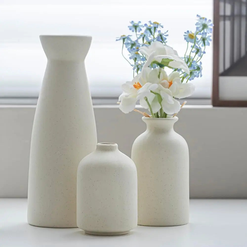 Modern Ceramic Vase Set of 3