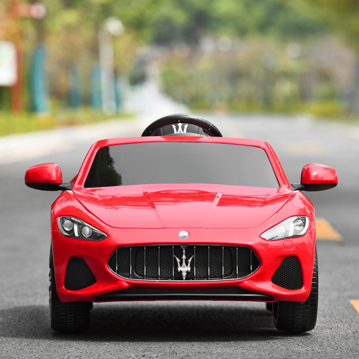 12V Battery Powered Compatible Maserati Toy Vehicle-Red