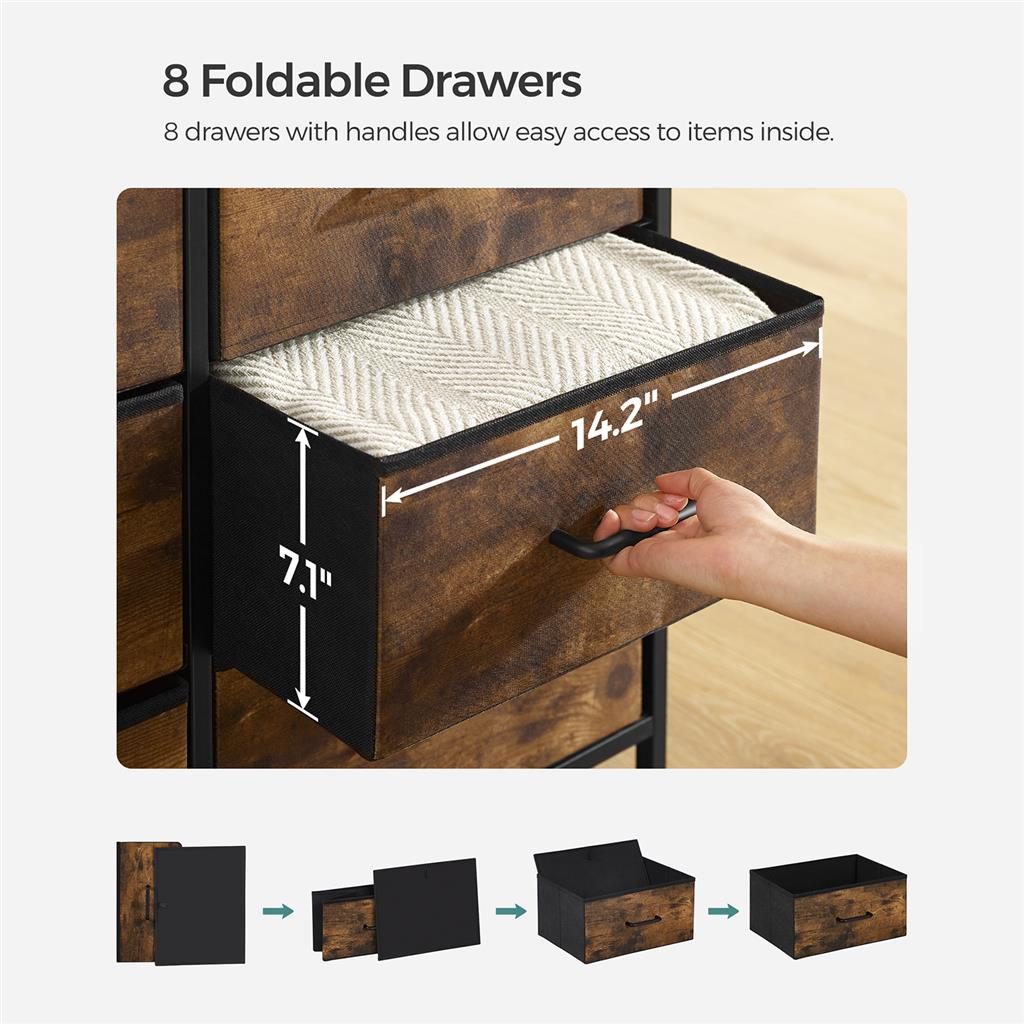 Tall Dresser 8 Drawers