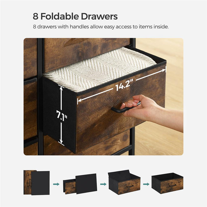 Tall Dresser 8 Drawers
