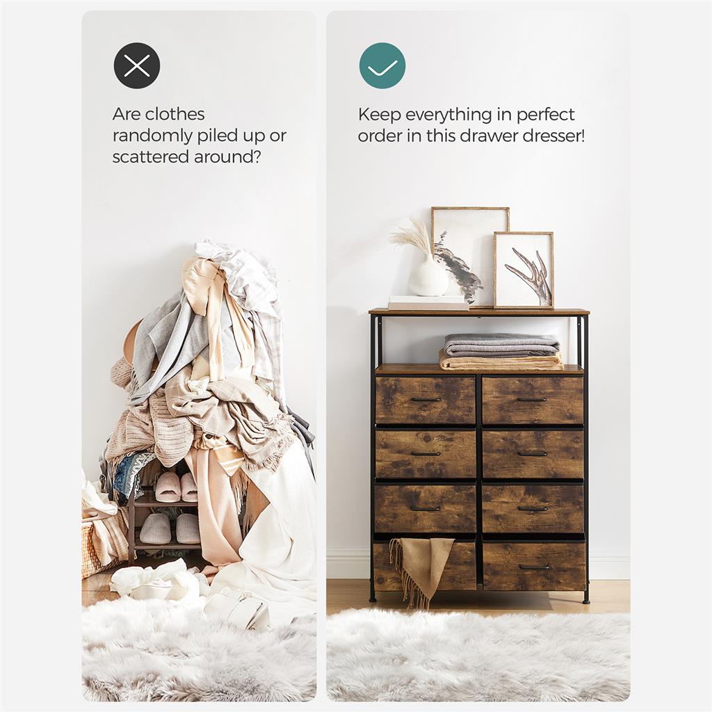 Tall Dresser 8 Drawers