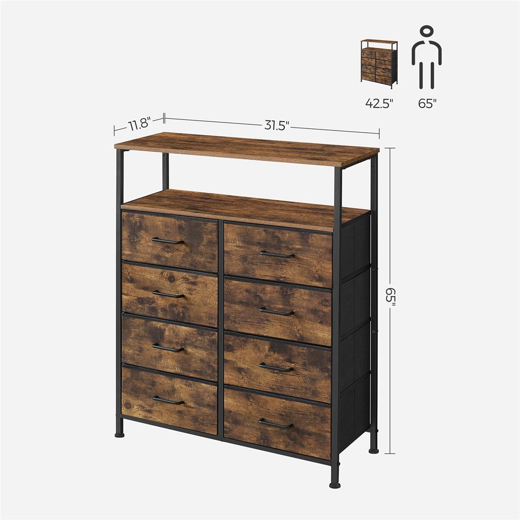 Tall Dresser 8 Drawers