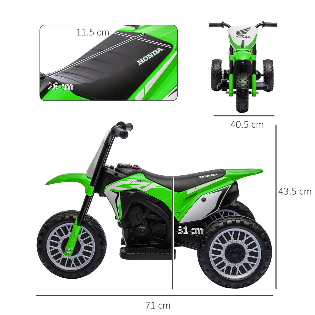 Kids Motorbike, 3 Wheels Kids Electric Bike- Green