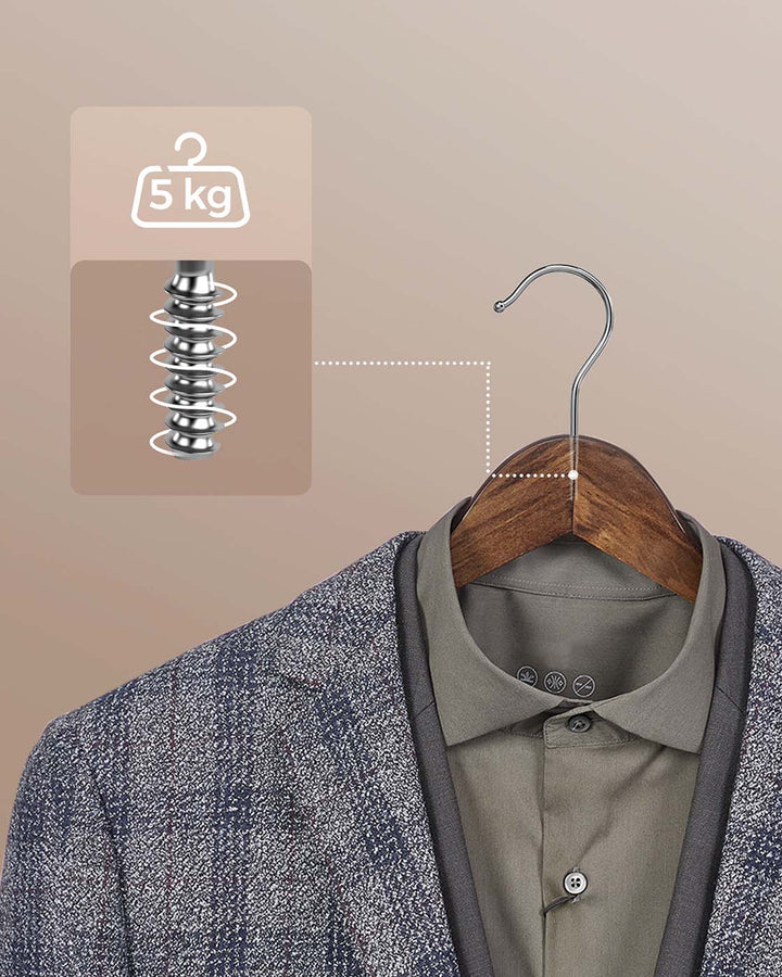 20 Pack Wood Hangers