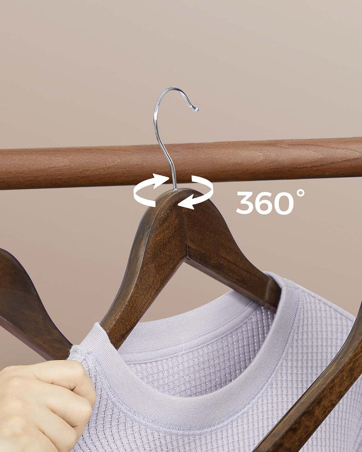 20 Pack Wood Hangers