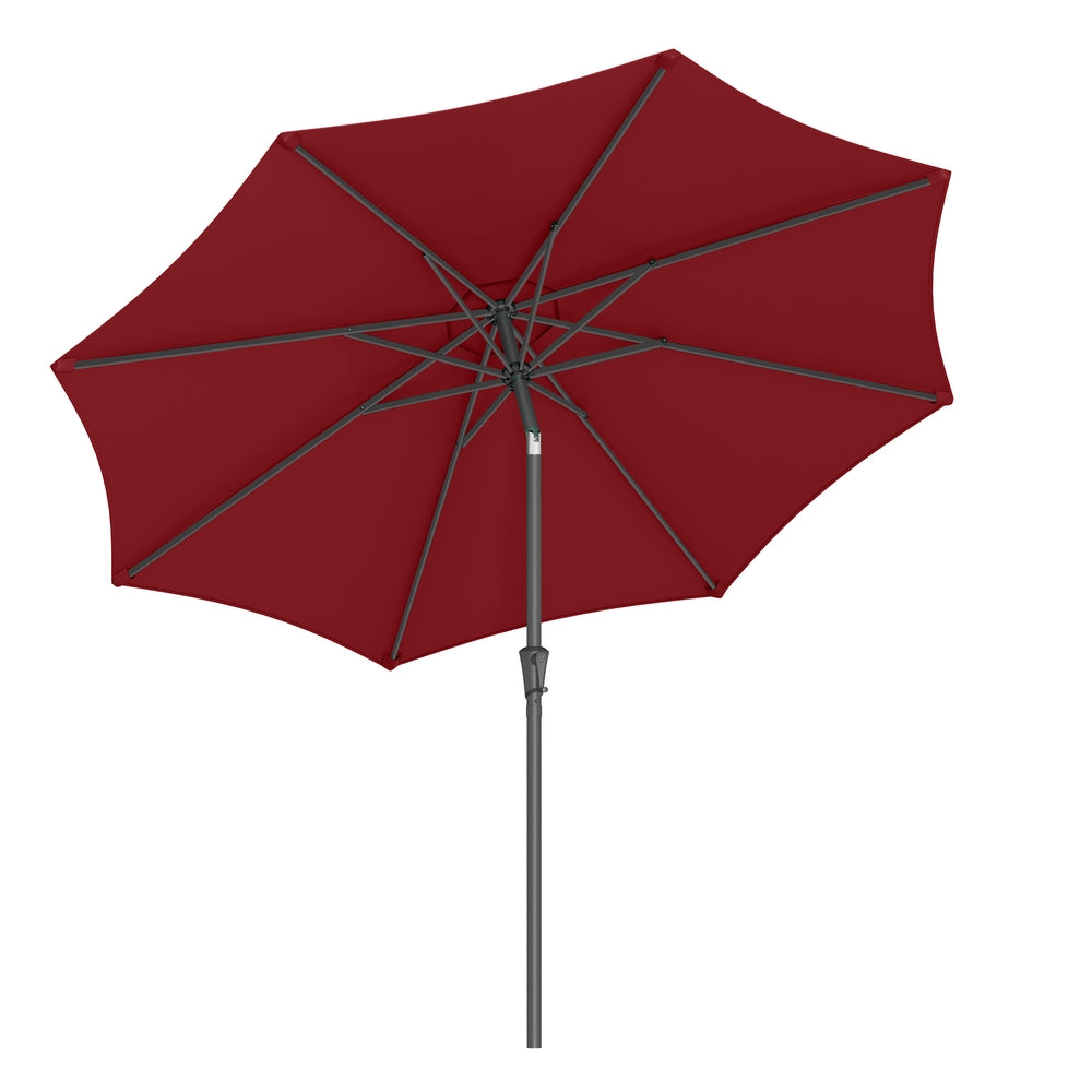 Red Patio Sun Umbrella with Air Vent