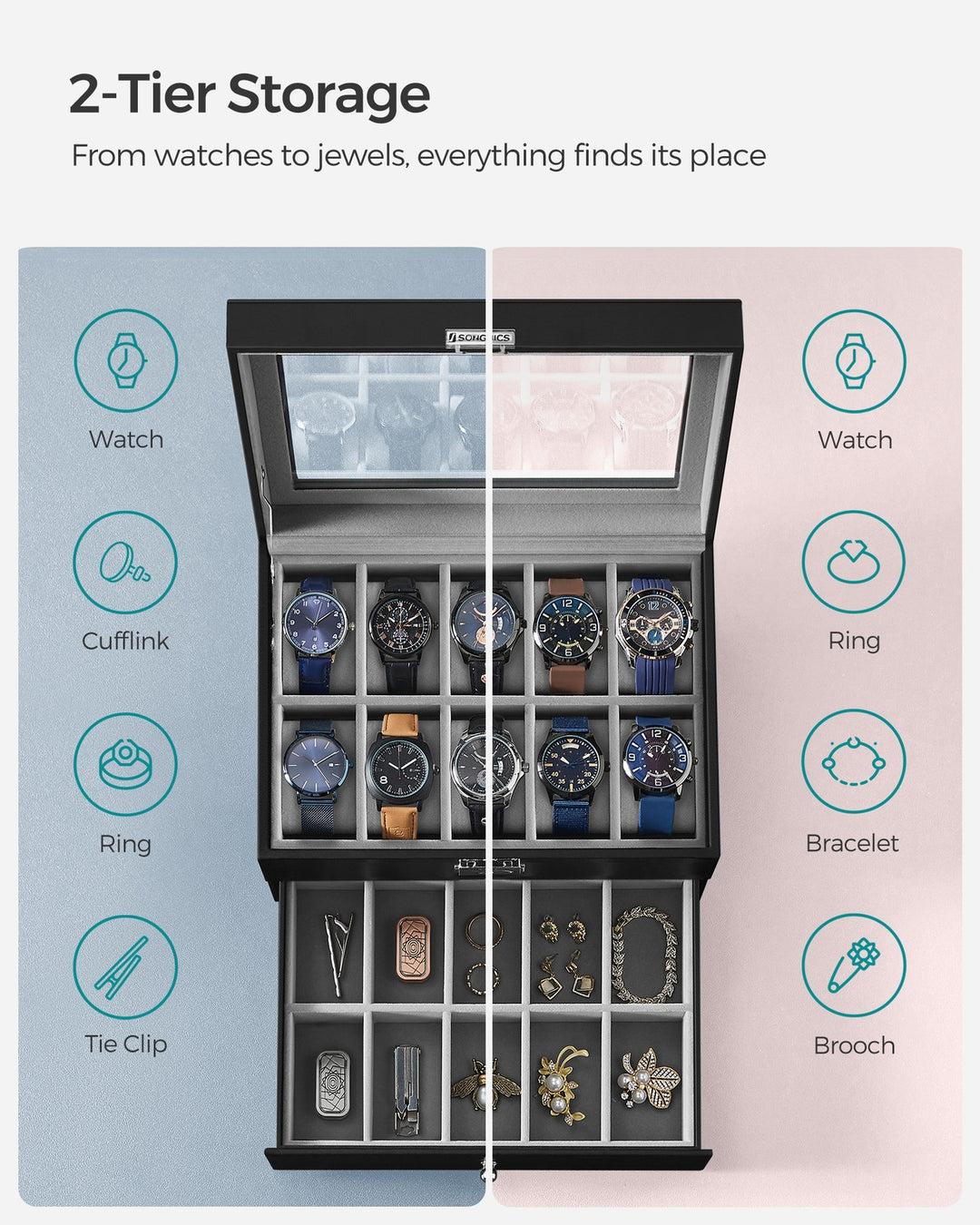 20 Grids Watch Box