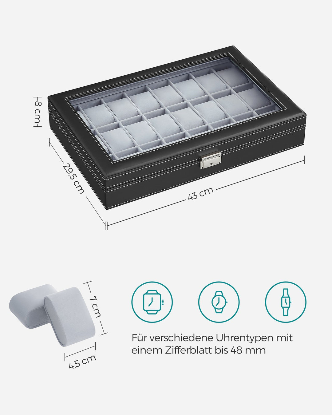 24 Slots Watch Box