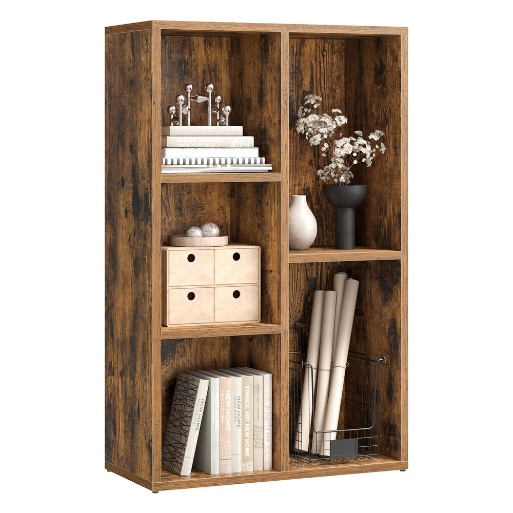 5-Slot Wooden Bookcase