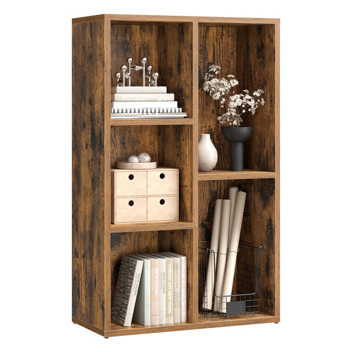 5-Slot Wooden Bookcase