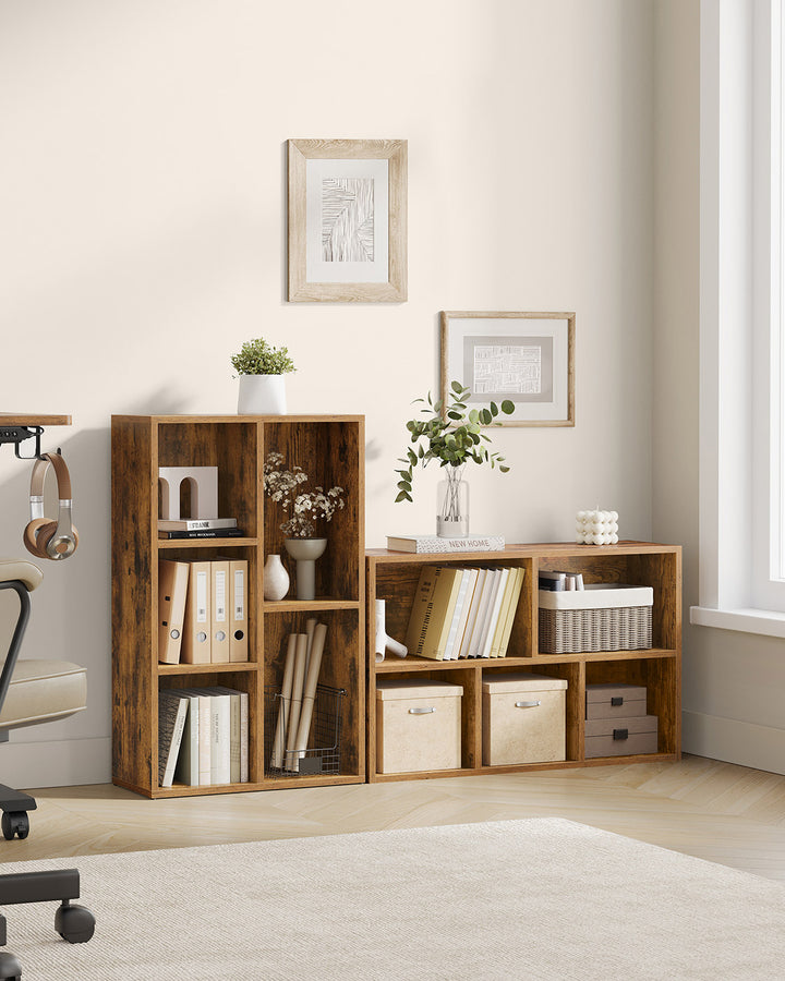 5-Slot Wooden Bookcase